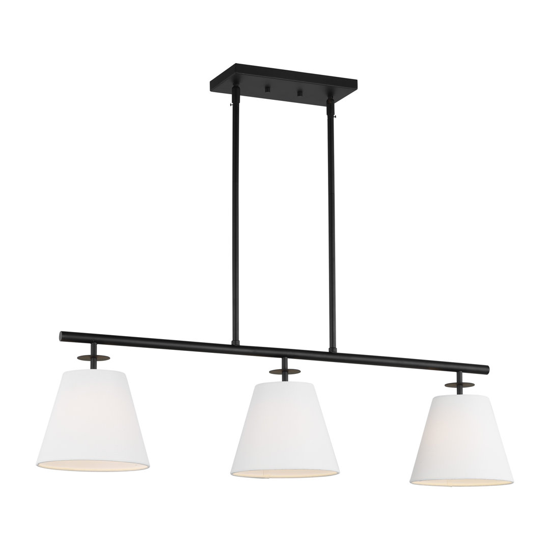 Stephens 3 - Light Shaded Modern Linear Chandelier